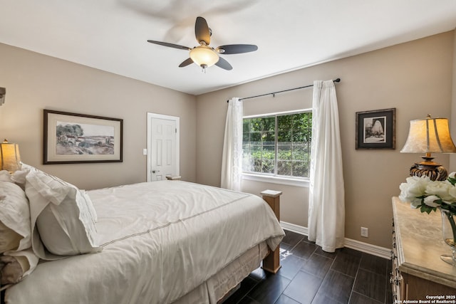 24 Rogers Wood, San Antonio, TX 78248 - bedroom with baseboards and a ceiling fan