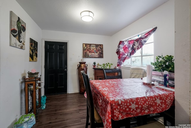 2902 Christian Dr, San Antonio, TX 78222 - dining space with dark wood-style flooring