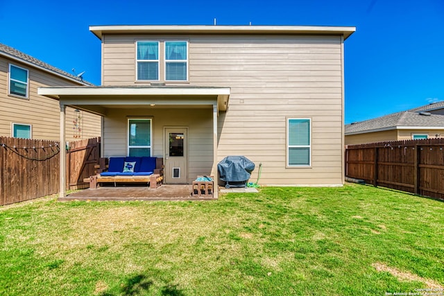 414 Harvest Pt, Selma, TX 78154 - rear view of house with a patio