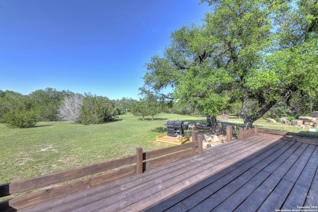 211 Comal Run, Bulverde, TX 78163 - deck with a yard and view of scattered trees