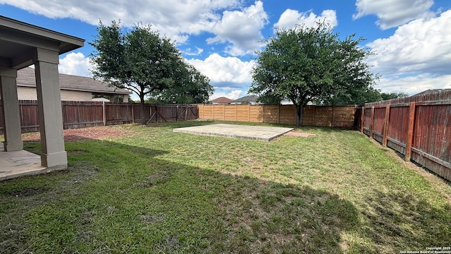 view of yard featuring a patio area