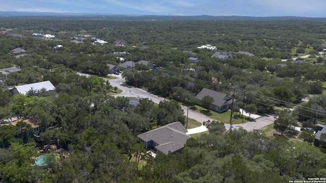 1407 Tanglewood, Spring Branch, TX 78070 - aerial overview of property's location with a heavily wooded area