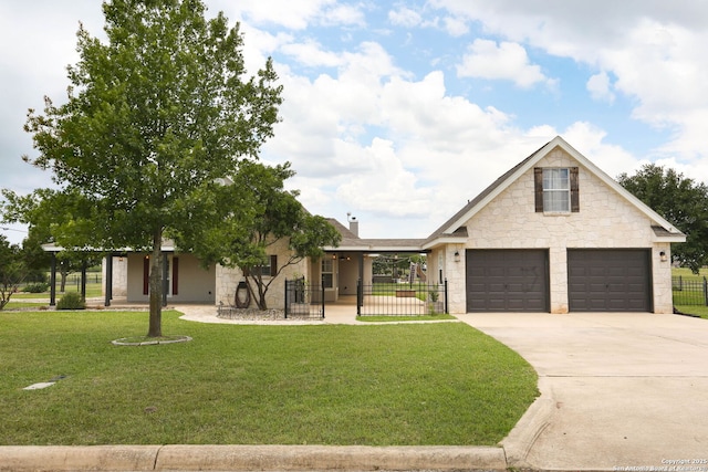 1181 County Road 4516, Castroville, TX 78009 - view of front of property featuring stone siding and driveway