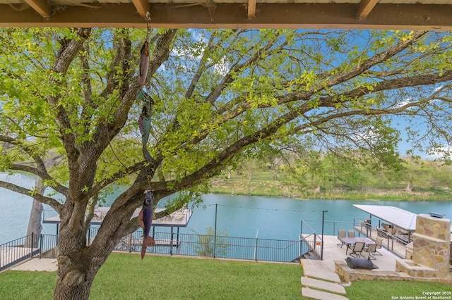 315 E Klein, New Braunfels, TX 78130 - dock area featuring a water view