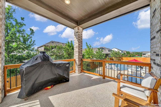 11109 Molly Run, San Antonio, TX 78254 - view of patio featuring fence and a residential view