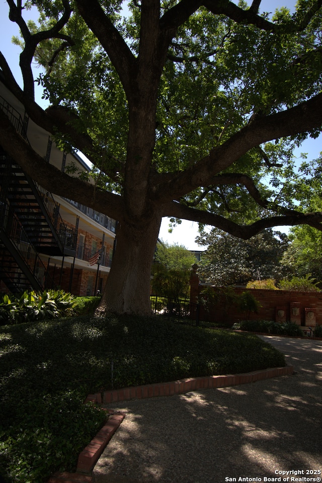 8401 New Braunfels Unit 125, San Antonio, TX 78209 - view of yard with stairway
