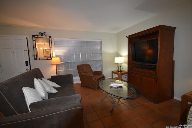8401 New Braunfels Unit 125, San Antonio, TX 78209 - living room featuring tile patterned flooring and baseboards
