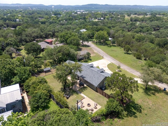 296 Cherokee Dr, Bandera, TX 78003 - bird's eye view of a mountainous background