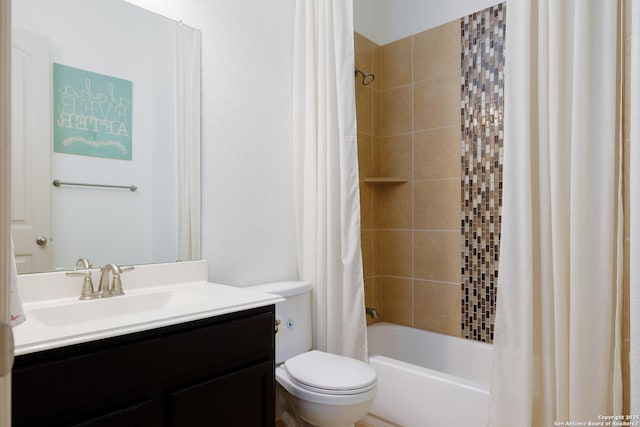 1041 Water Oak, Schertz, TX 78154 - full bathroom with toilet, shower / bath combo, and vanity