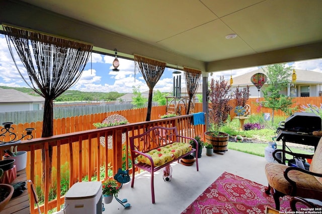 10227 Azealia Way, Boerne, TX 78006 - view of patio / terrace featuring a fenced backyard and grilling area