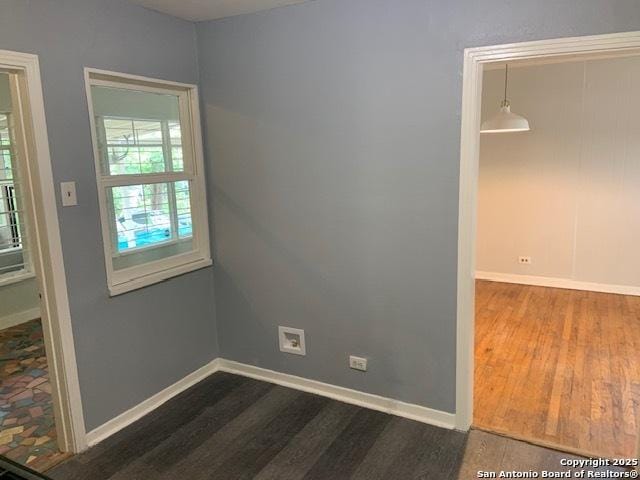 434 Hermine, San Antonio, TX 78212 - empty room with dark wood-style floors and baseboards