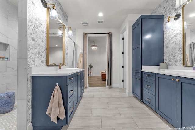 740 Sharp Spgs, Bulverde, TX 78163 - full bathroom with two vanities and a shower