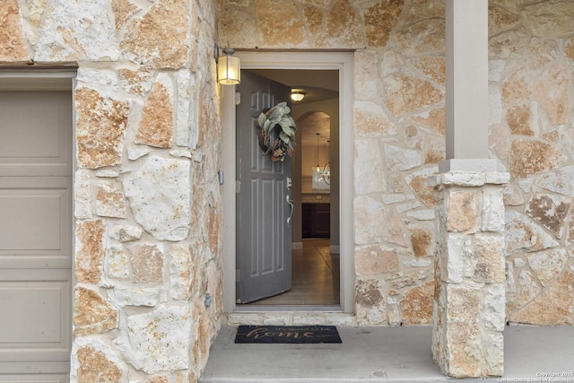 10307 Royal, San Antonio, TX 78245 - property entrance with stone siding