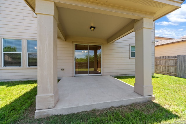 7923 Martinelli, San Antonio, TX 78253 - view of exterior entry featuring a patio area