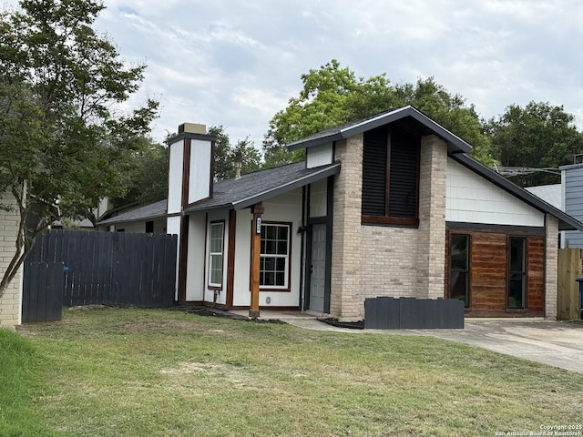 5530 Rangeland, San Antonio, TX 78247 - view of home's exterior with a chimney