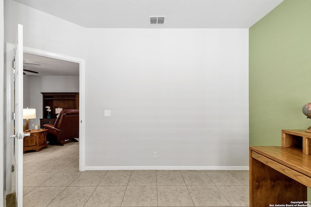 4602 Fort Boggy, San Antonio, TX 78253 - spare room featuring baseboards, ceiling fan, and light tile patterned floors