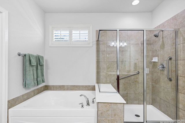 4602 Fort Boggy, San Antonio, TX 78253 - full bathroom featuring a shower stall and a garden tub