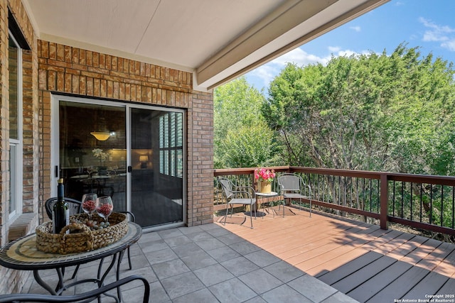 4602 Fort Boggy, San Antonio, TX 78253 - view of wooden terrace