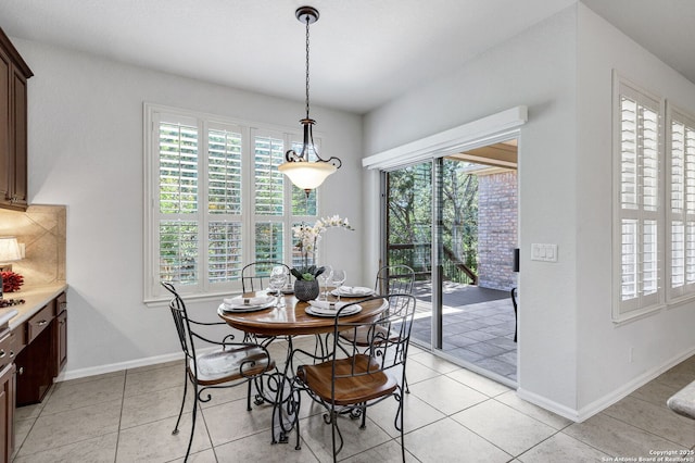4602 Fort Boggy, San Antonio, TX 78253 - dining room featuring healthy amount of natural light, baseboards, and light tile patterned floors