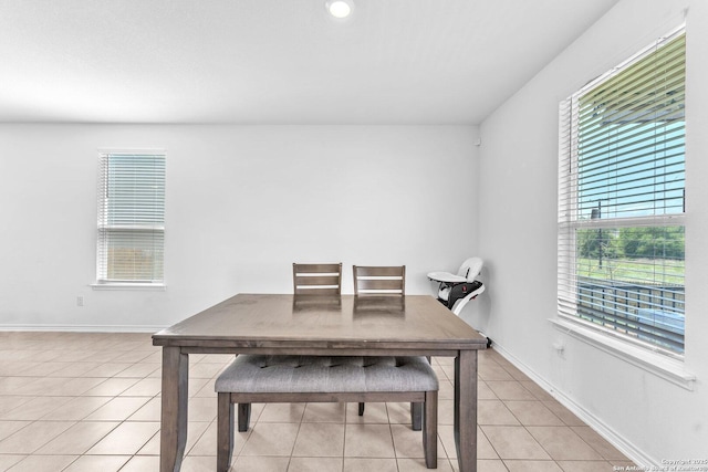 15836 Selene, San Antonio, TX 78245 - dining area with healthy amount of natural light, light tile patterned floors, and baseboards
