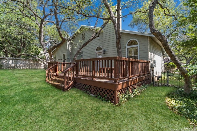 5919 Cedar Path, San Antonio, TX 78249 - rear view of house with a deck