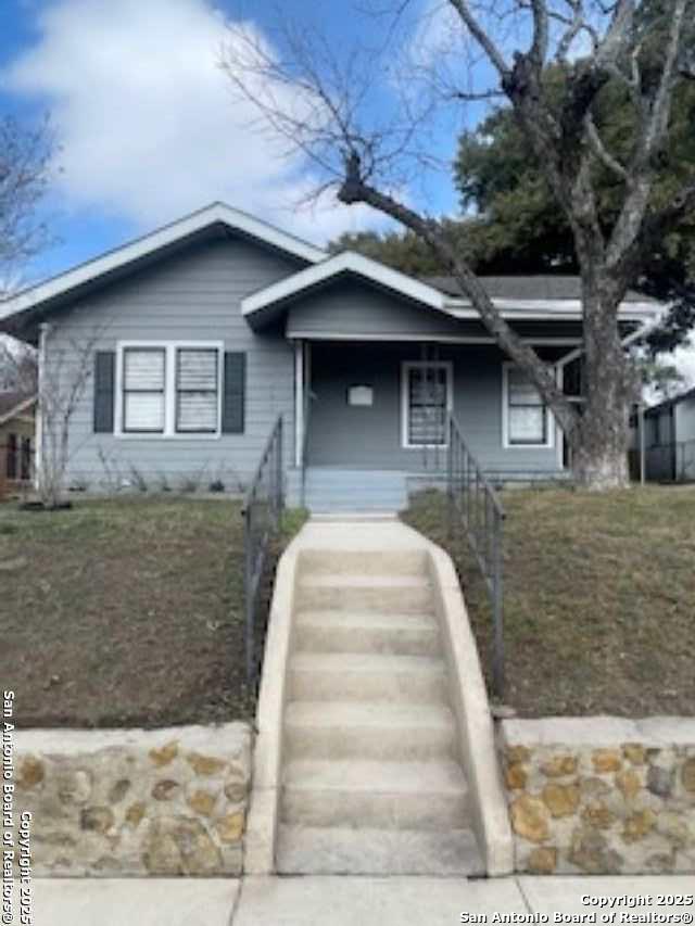 1239 Kayton, San Antonio, TX 78210 - bungalow with covered porch and stairway