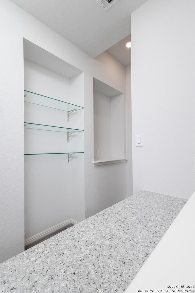 detailed view of recessed lighting