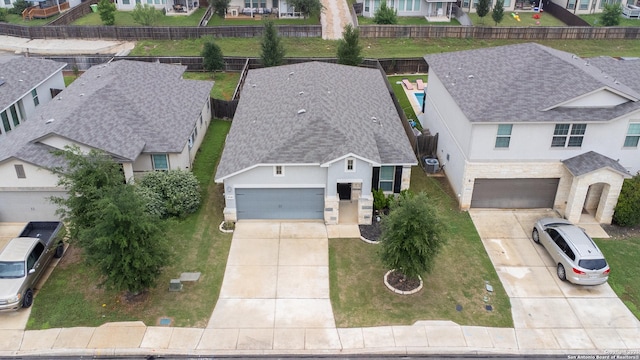 aerial view of residential area