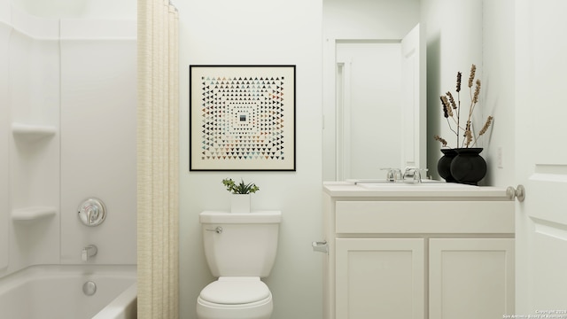 3903 Millbrook Way, San Antonio, TX 78245 - bathroom with toilet, vanity, and shower / tub combo