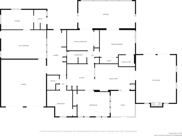 7214 N Vandiver, San Antonio, TX 78209 - home floor plan