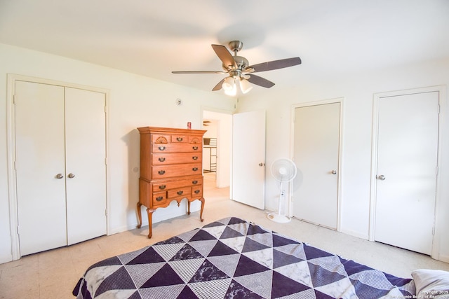 723 Clark Ave, San Antonio, TX 78210 - bedroom featuring ceiling fan