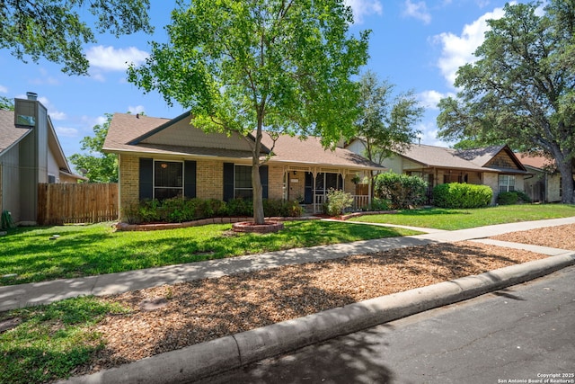 12138 W Lemon Blossom, San Antonio, TX 78247 - single story home with brick siding and a porch