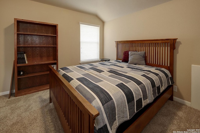 6139 Diego Ln, San Antonio, TX 78253 - bedroom featuring carpet, lofted ceiling, and baseboards