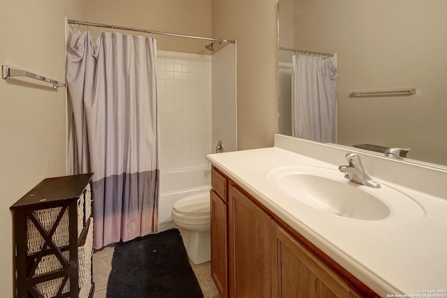 6139 Diego Ln, San Antonio, TX 78253 - bathroom featuring vanity, toilet, and shower / bath combo