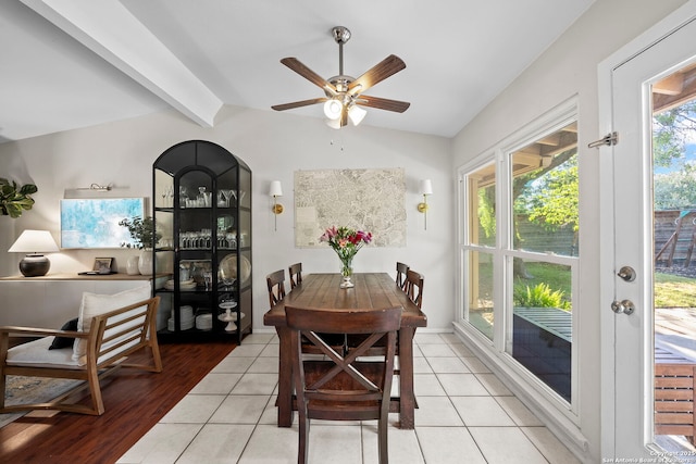 2827 Bent Bow, San Antonio, TX 78209 - dining area featuring a ceiling fan and light tile patterned floors