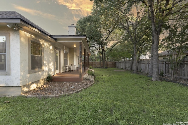 212 Leather Leaf, Boerne, TX 78006 - view of yard at dusk