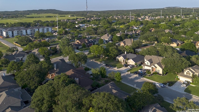 212 Leather Leaf, Boerne, TX 78006 - aerial view of property and surrounding area with nearby suburban area