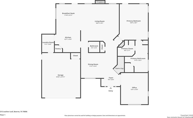 212 Leather Leaf, Boerne, TX 78006 - floor plan / room layout