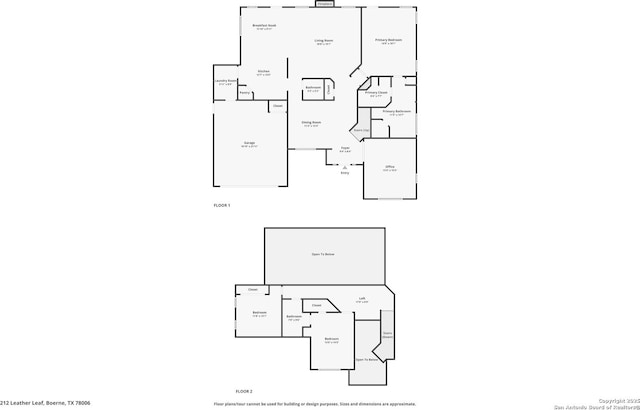 212 Leather Leaf, Boerne, TX 78006 - property floor plan