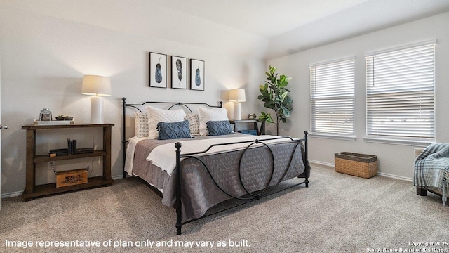 5026 Wichita Pike, San Antonio, TX 78253 - carpeted bedroom with baseboards and lofted ceiling