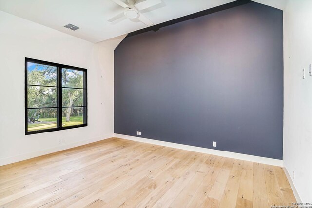 185 Southfield, Boerne, TX 78006 - spare room with ceiling fan, light wood-type flooring, and baseboards