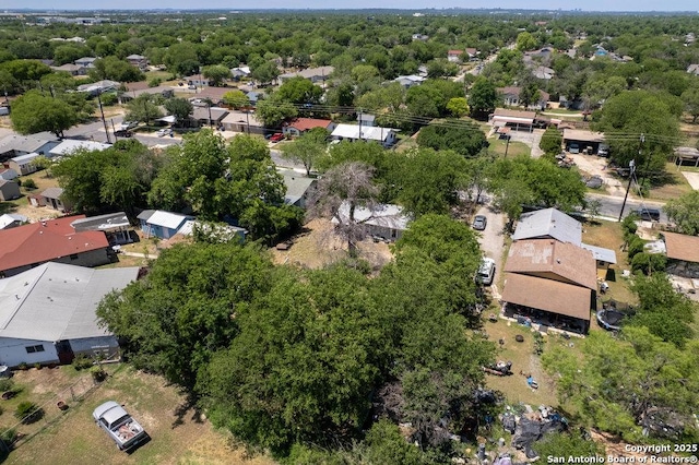 3742 Weir Ave, San Antonio, TX 78226 - aerial view of property and surrounding area featuring nearby suburban area