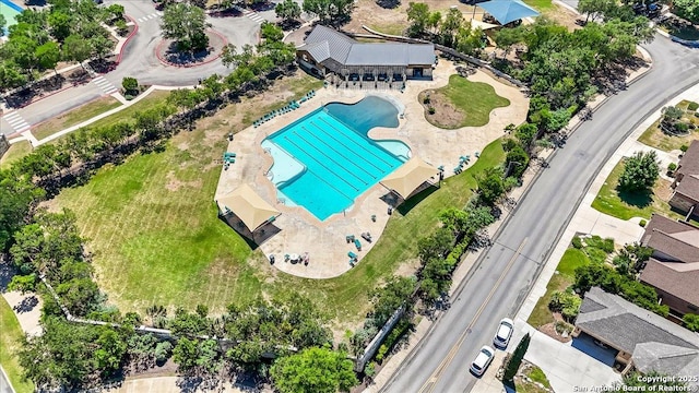 12627 Alamito Crk, San Antonio, TX 78254 - aerial view of a pool area