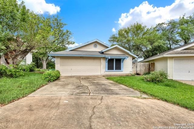 3807 Pine Breeze, San Antonio, TX 78247 - ranch-style home featuring concrete driveway and an attached garage