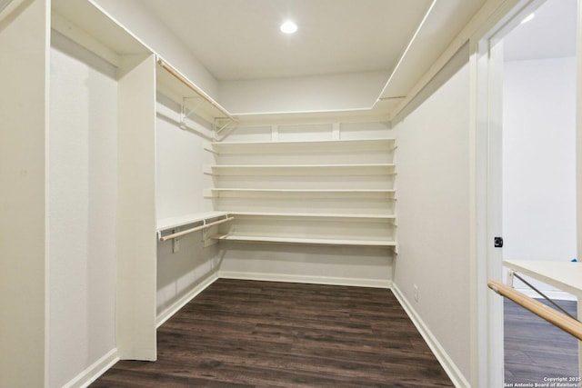 140 E Dullnig, San Antonio, TX 78223 - walk in closet featuring dark wood-type flooring