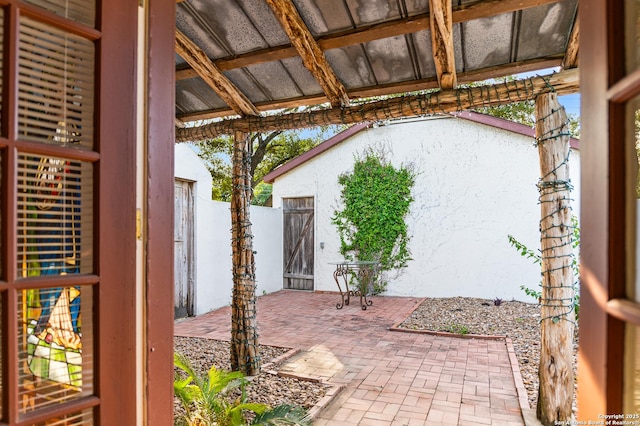 1213 Isabella, Castroville, TX 78009 - view of patio / terrace featuring fence