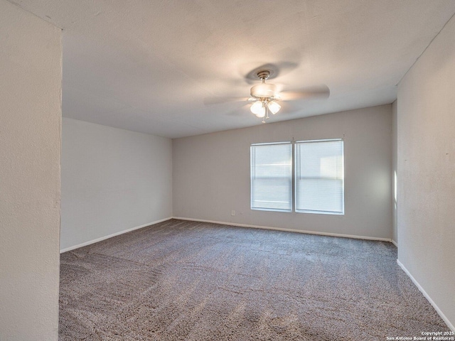 4330 Kilrea, San Antonio, TX 78219 - spare room featuring ceiling fan, carpet, and baseboards