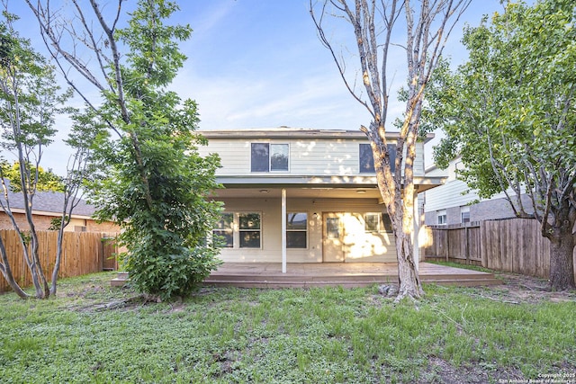 135 Blue Juniper, San Antonio, TX 78253 - rear view of house featuring a wooden deck