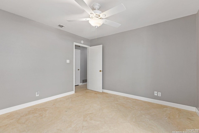 13018 Country Trl, San Antonio, TX 78216 - spare room with ceiling fan and baseboards