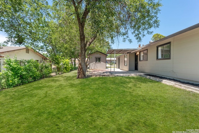 122 Zeuty, San Antonio, TX 78227 - view of yard featuring a patio area